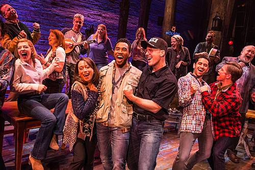 Photo of the cast of COME FROM AWAY - Canadian Company, Photo by Matthew Murphy