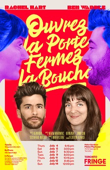 Rachel Hart and Ben Wardle in Ouvrez La Porte, Fermez La Bouche